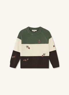 Fliink - Benna Striped Sweater | Ecru