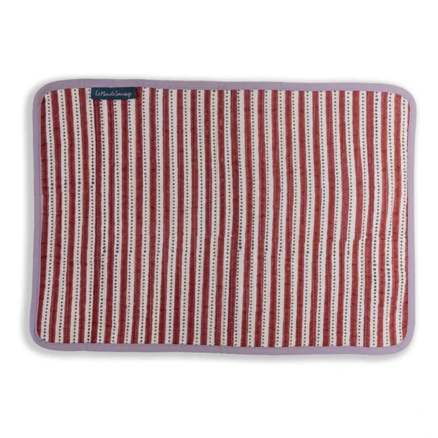 Le Monde Sauvage - Kyushu Double-Sided American Platter - Set of 4 | Red