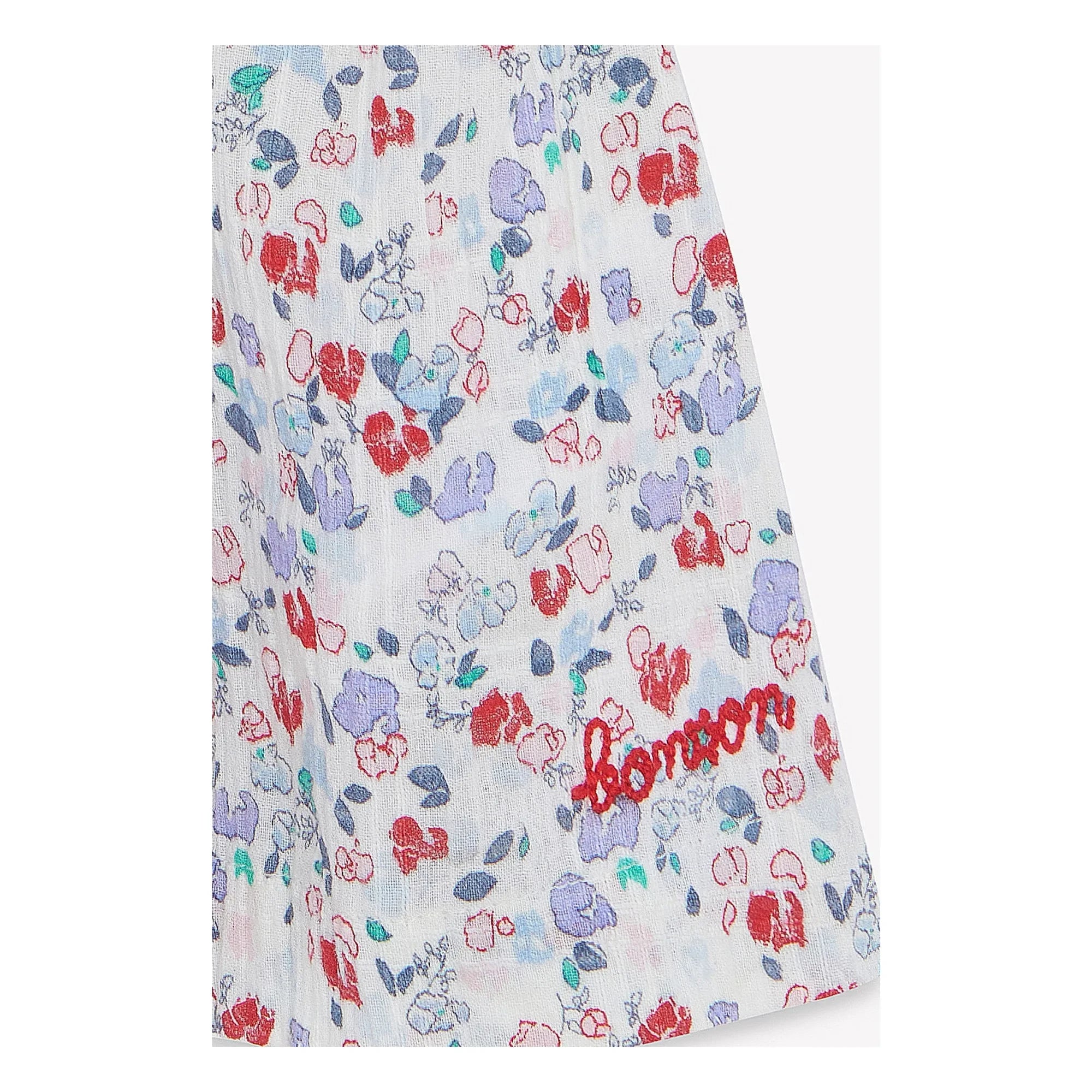 Bonton - Col Claudine Lorelei Floral Shirt | White