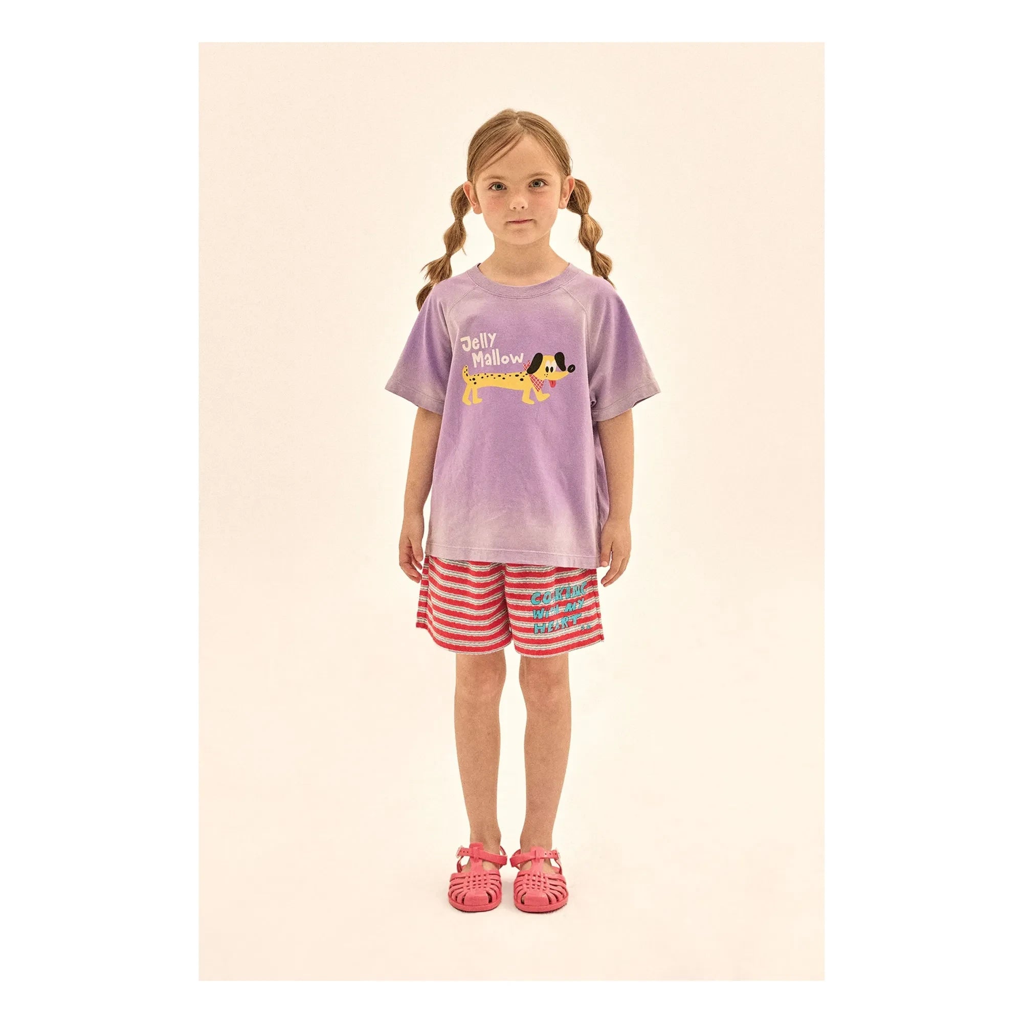 Jelly Mallow - Tie and Dye Dog T-Shirt | Purple