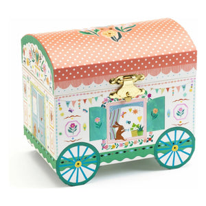 Djeco - Magical Wagon Jewelry Box | Dusty Pink