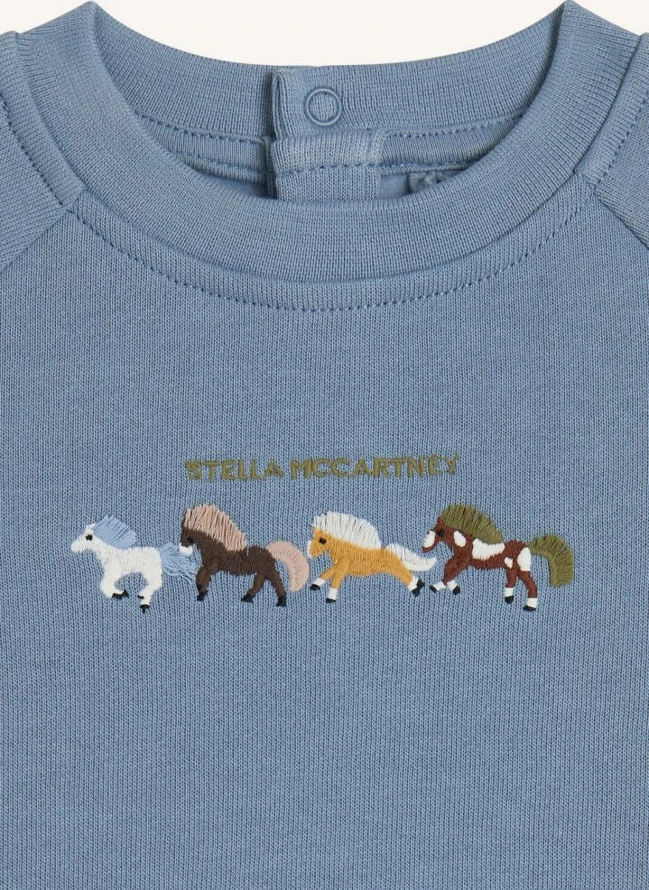 Stella McCartney Kids - Horse Sweatshirt | Blue