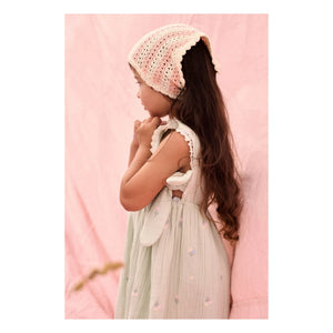 Louise Misha - Aloisa Fleurie Pinafore Dress | Almond Green