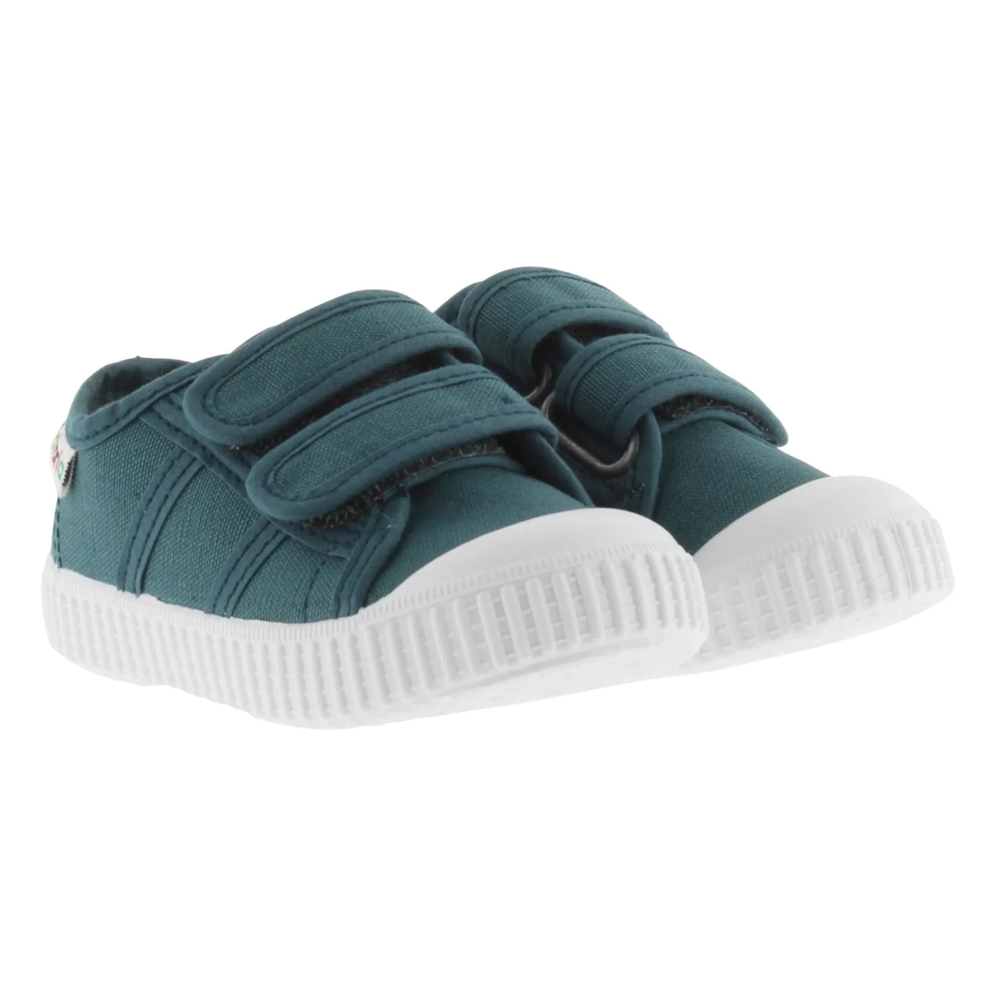 Victoria - Tiras Lona Scratch Sneakers | Peacock Blue