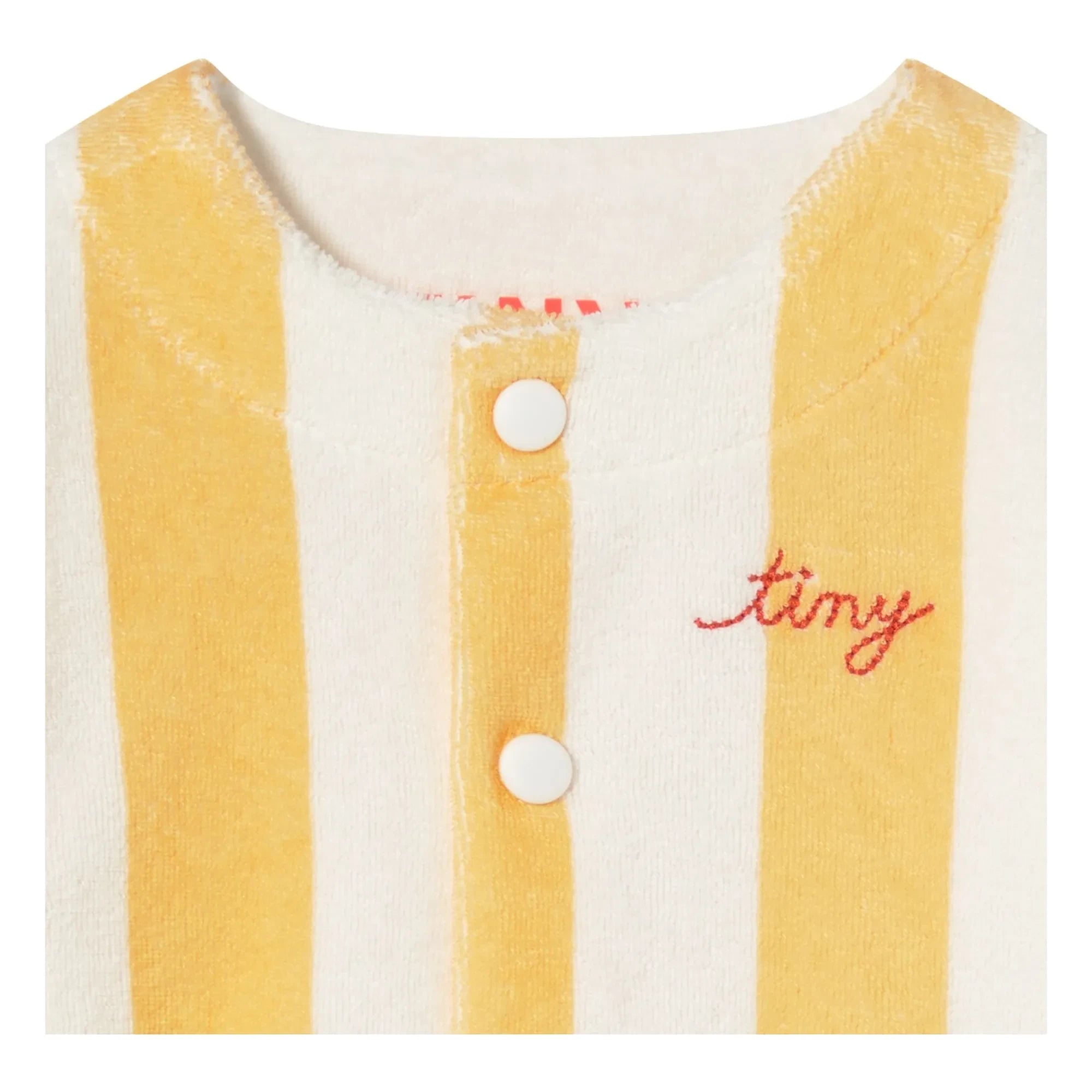 Tinycottons - Striped Organic Cotton Sweatshirt | Yellow