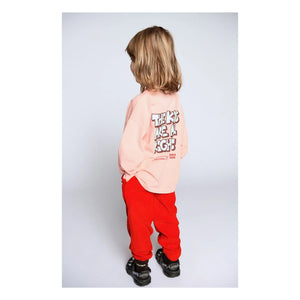 American Vintage - Fizvallay Long Sleeve T-Shirt The Kids Are All Right | Pale Pink