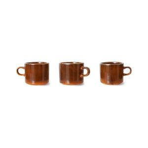 HKliving - Şamot seramik fincan ve tabak | Terracotta