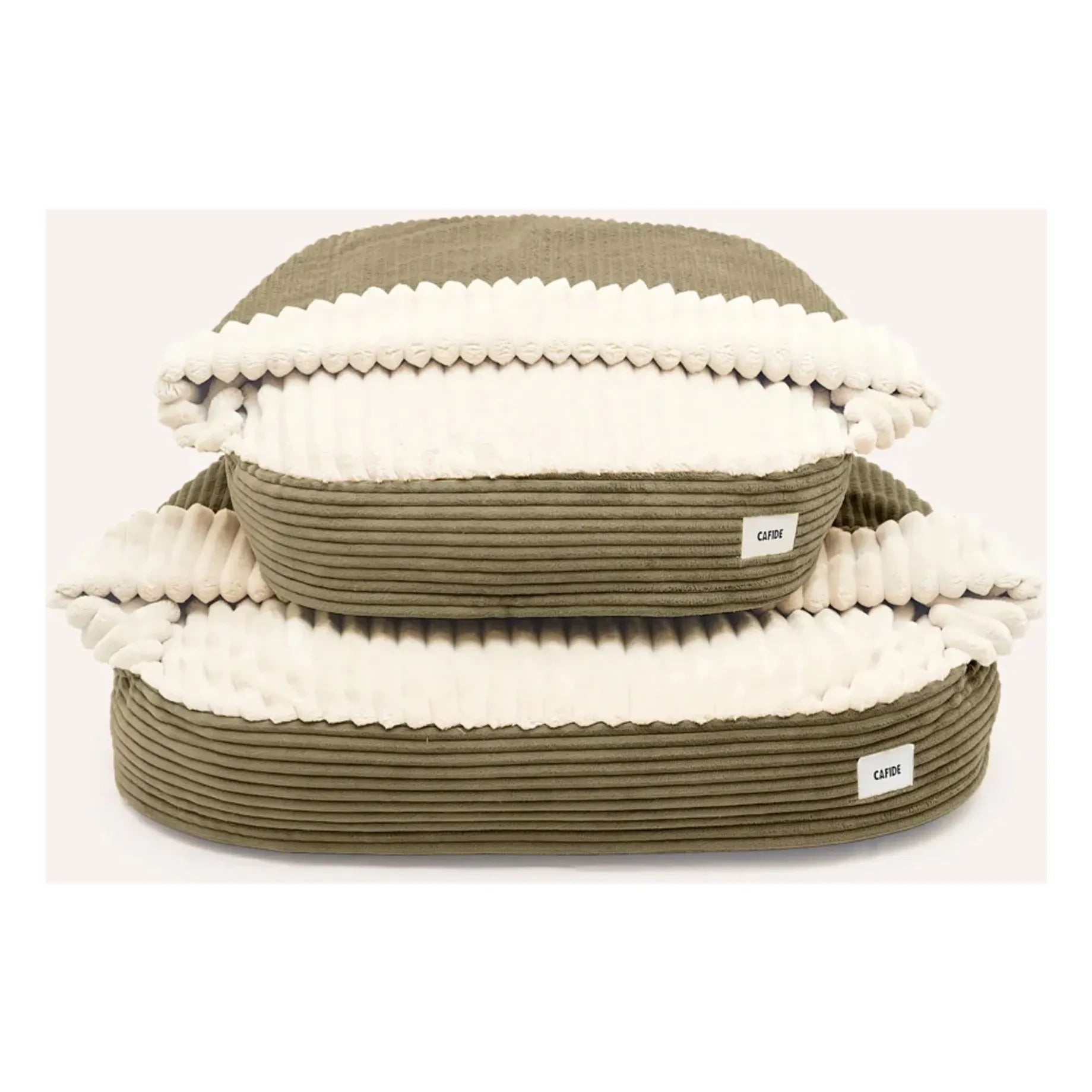 Cafide - Maso textured dog bed | Green