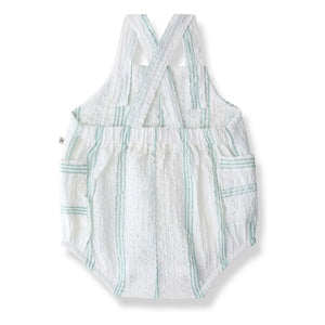 1+ in the family - Striped Portitxol jumpsuit | Almond green