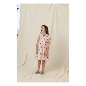 Bebe Organic - April Fleurs Polka Dot Dress | Light Pink