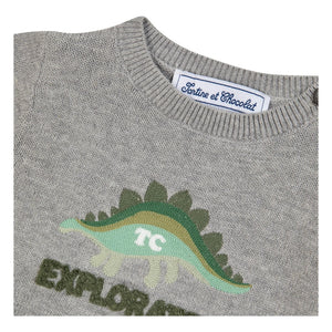 Tartine et Chocolat - Chiné Explorer Sweater | Gray