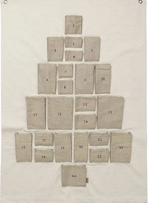 Ferm Living - Organic Cotton Pine Advent Calendar
