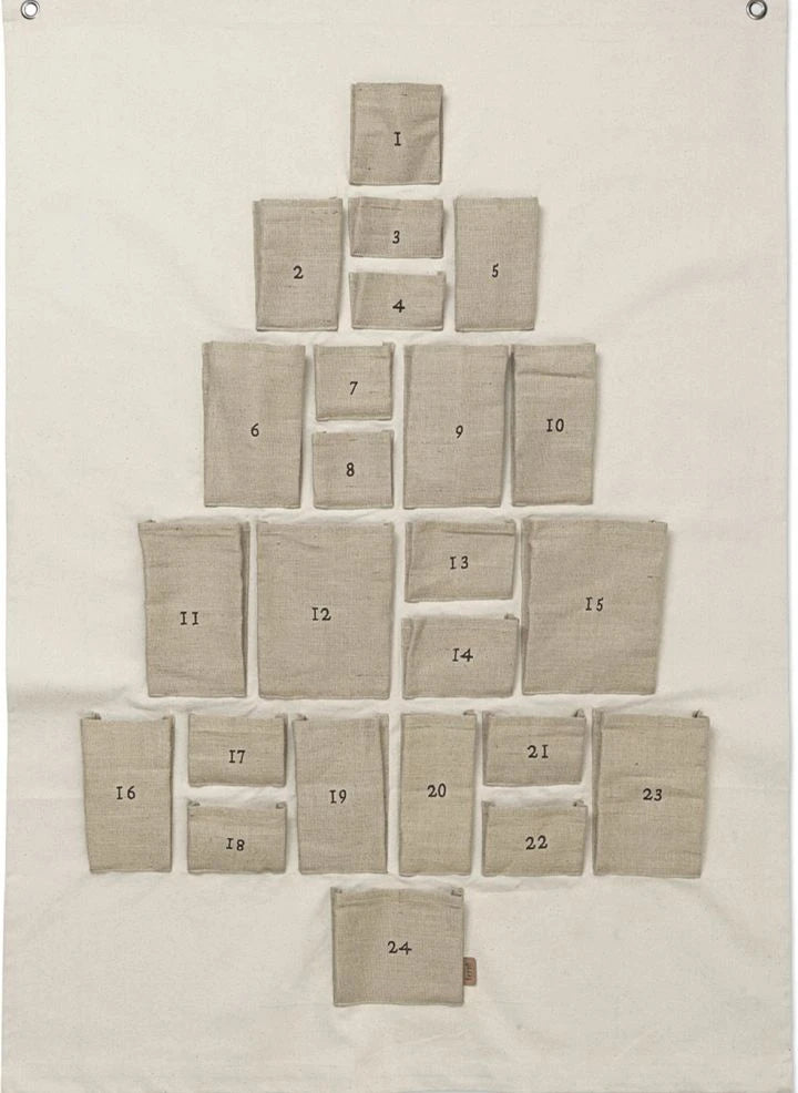 Ferm Living - Organic Cotton Pine Advent Calendar