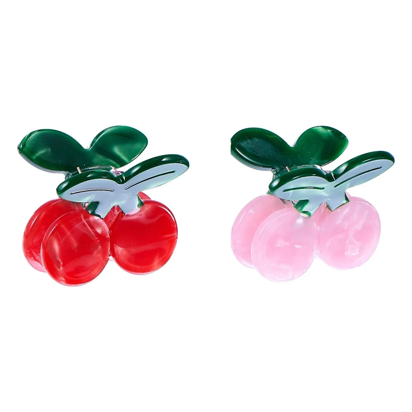 Rockahula Kids - 2-piece Cherry Pearl Hair Clip Set | Green