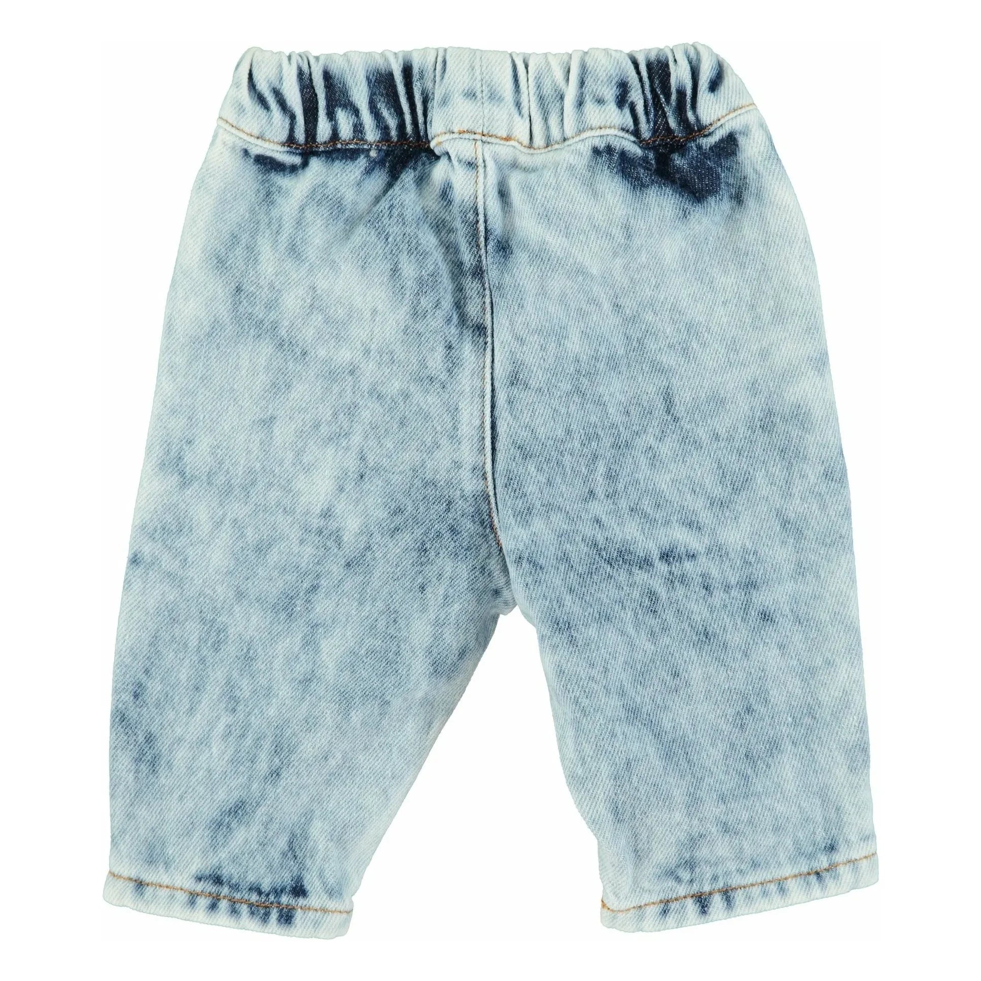 Piupiuchick - Straight Ankle Baby Jean Pants | Light Blue
