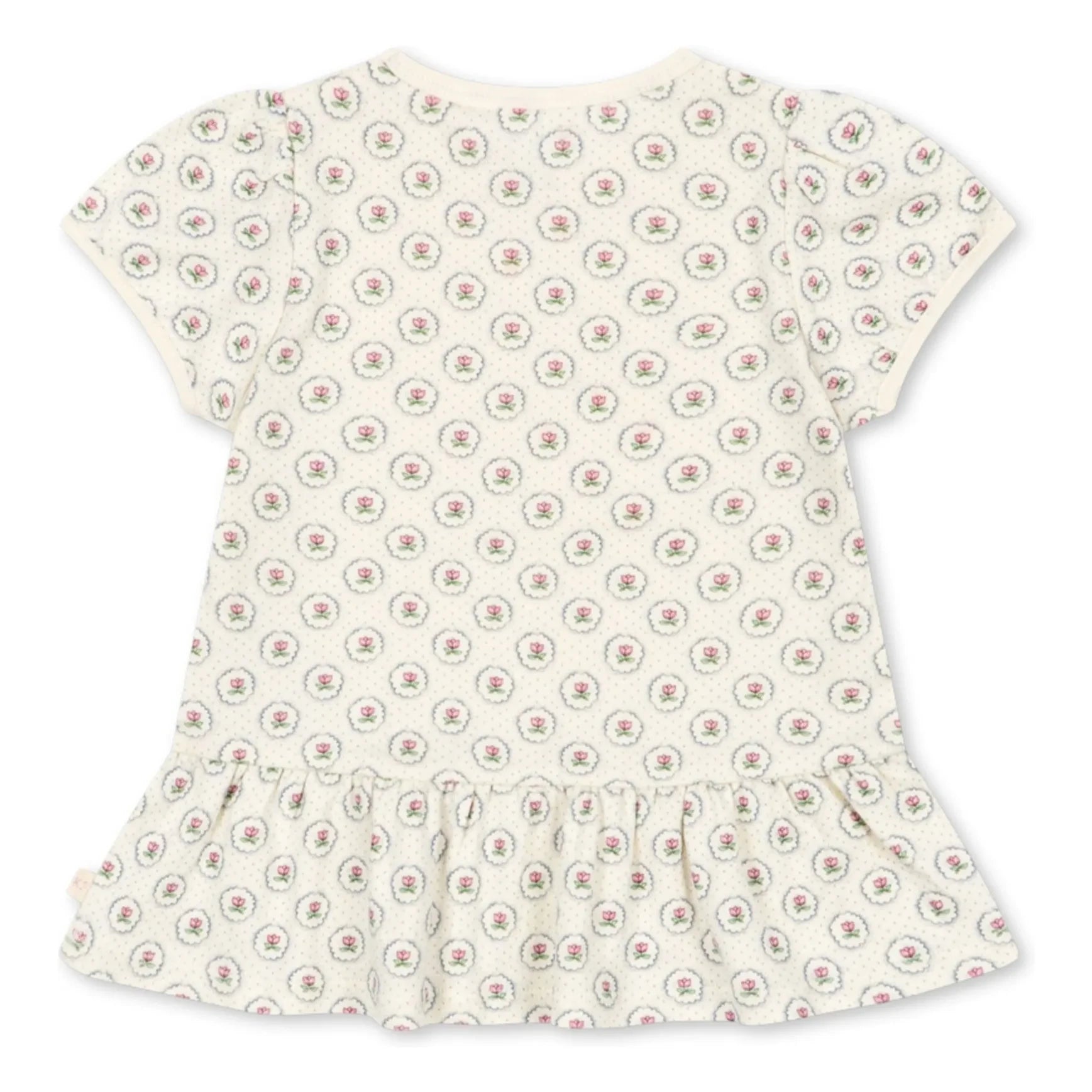 Konges Sløjd - Geometric Ruffled T-shirt Organic Cotton | Off-white