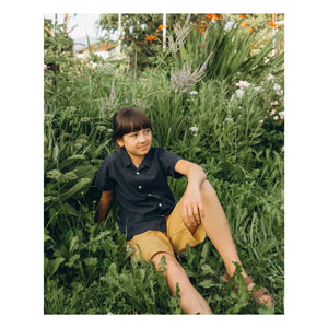 Matona - Plain Organic Cotton Shirt | Navy
