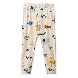 Liewood - Wilhelm Organik Pamuklu Hayvan Desenli Pijama | Yulaf