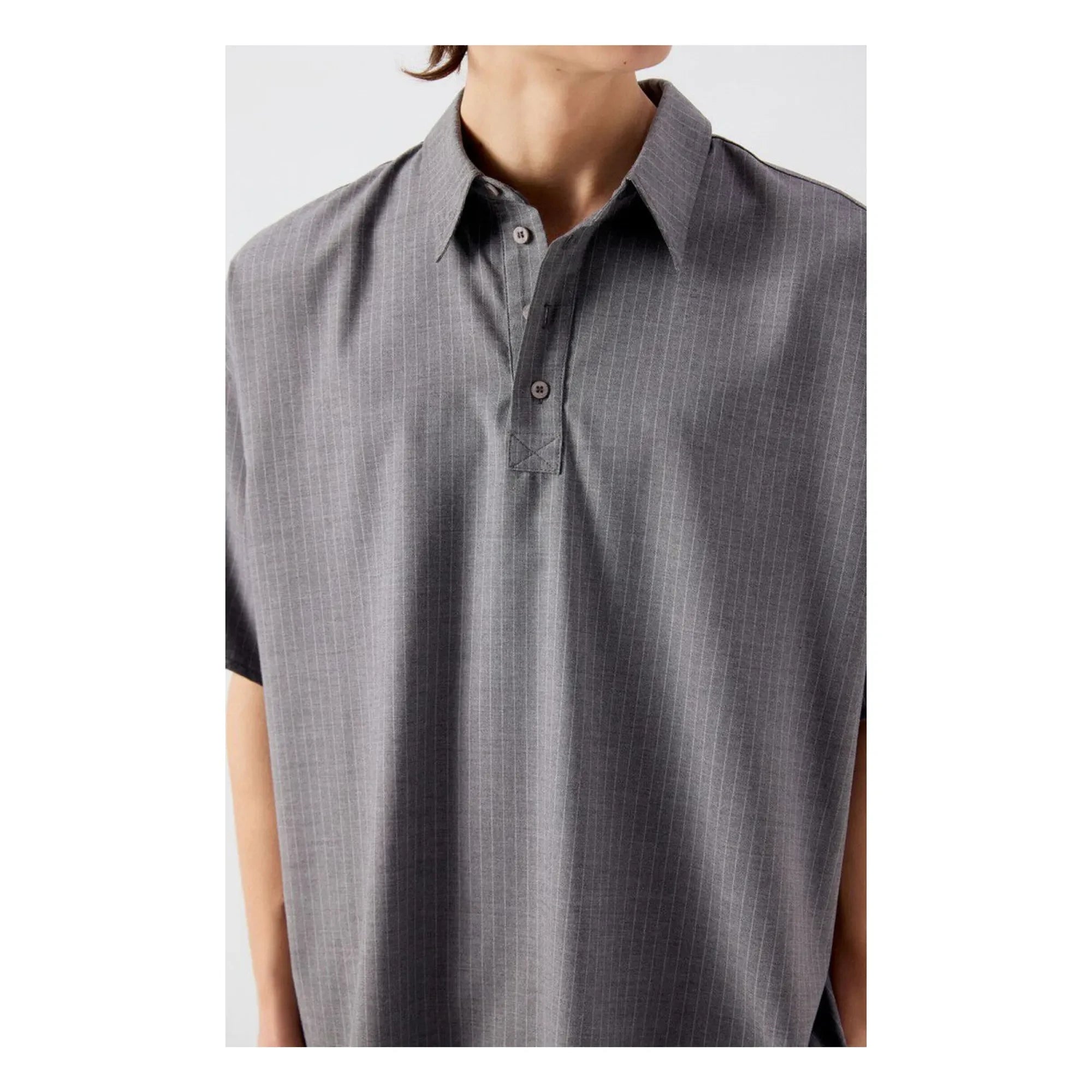 American Vintage - Striped tank top | Gray mélange