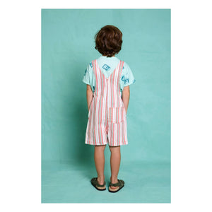 Favorite People - Lasagna Striped Short Jumpsuit | Pink