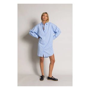 Smallable Woman - Lydie Striped Shirt Dress | Light Blue