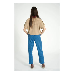 Sisters Department - Cotton Leopard Pants | Blue