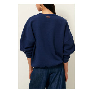 Sessùn - Chebbi Cotton Sweatshirt | Navy Blue