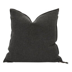 Maison de Vacances - Vice Versa Formentera Canvas Pillow | Charcoal