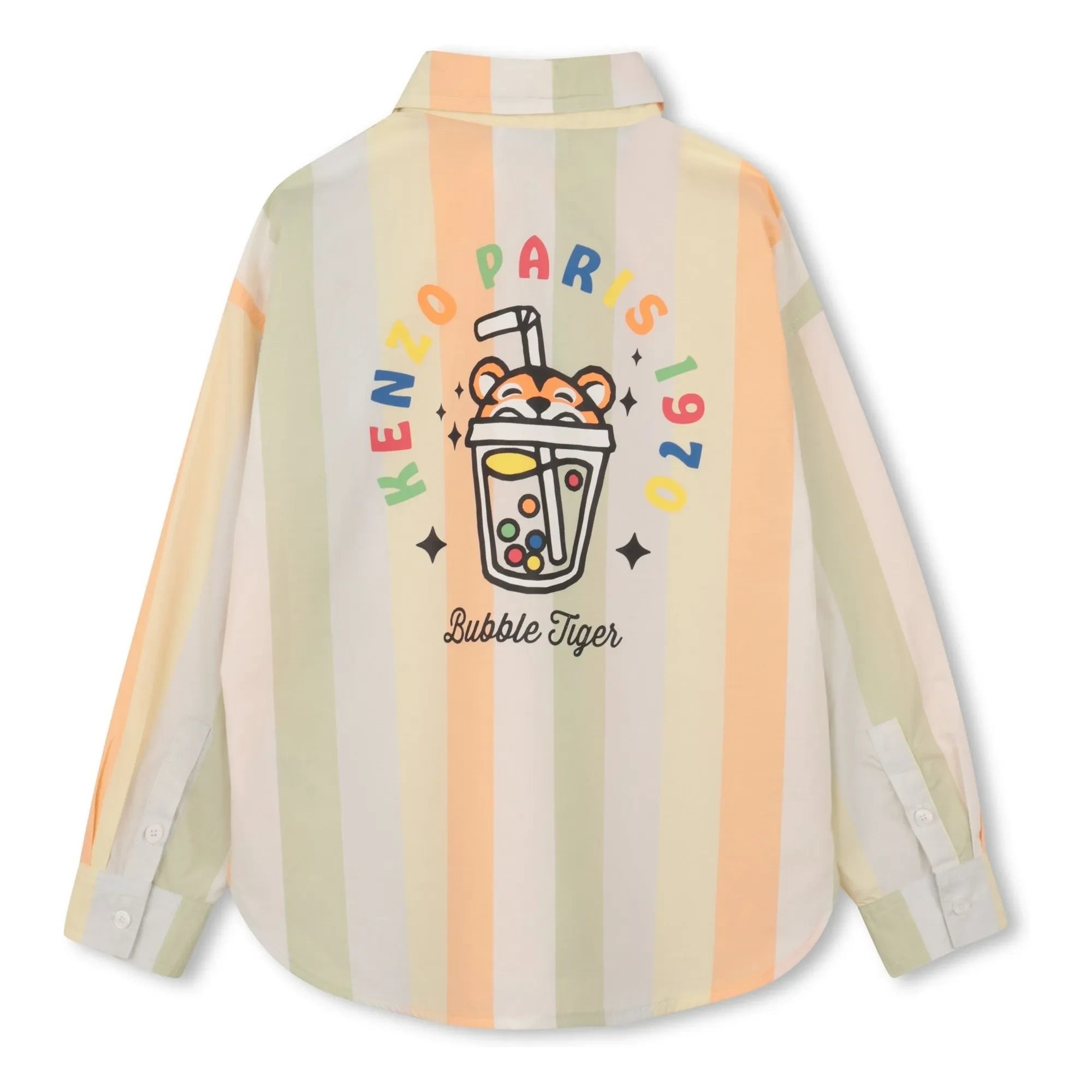 Kenzo - Happy Sweet Bubble Tiger Striped Shirt | Beige