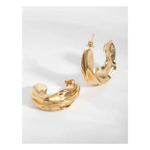 Louise Damas - Le Drapé Earrings | Gold