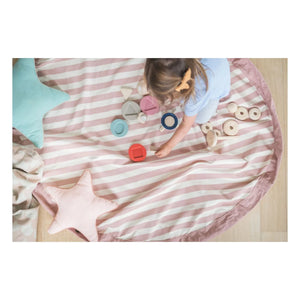 Play and Go - Noomad Çanta / Oyun Matı - Çizgili | Pembe