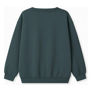 Gray Label - Organik pamuklu sweatshirt | Gri mavi