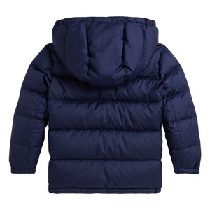 Ralph Lauren - Recycled Fiber Logo Puffer Coat | Navy Blue