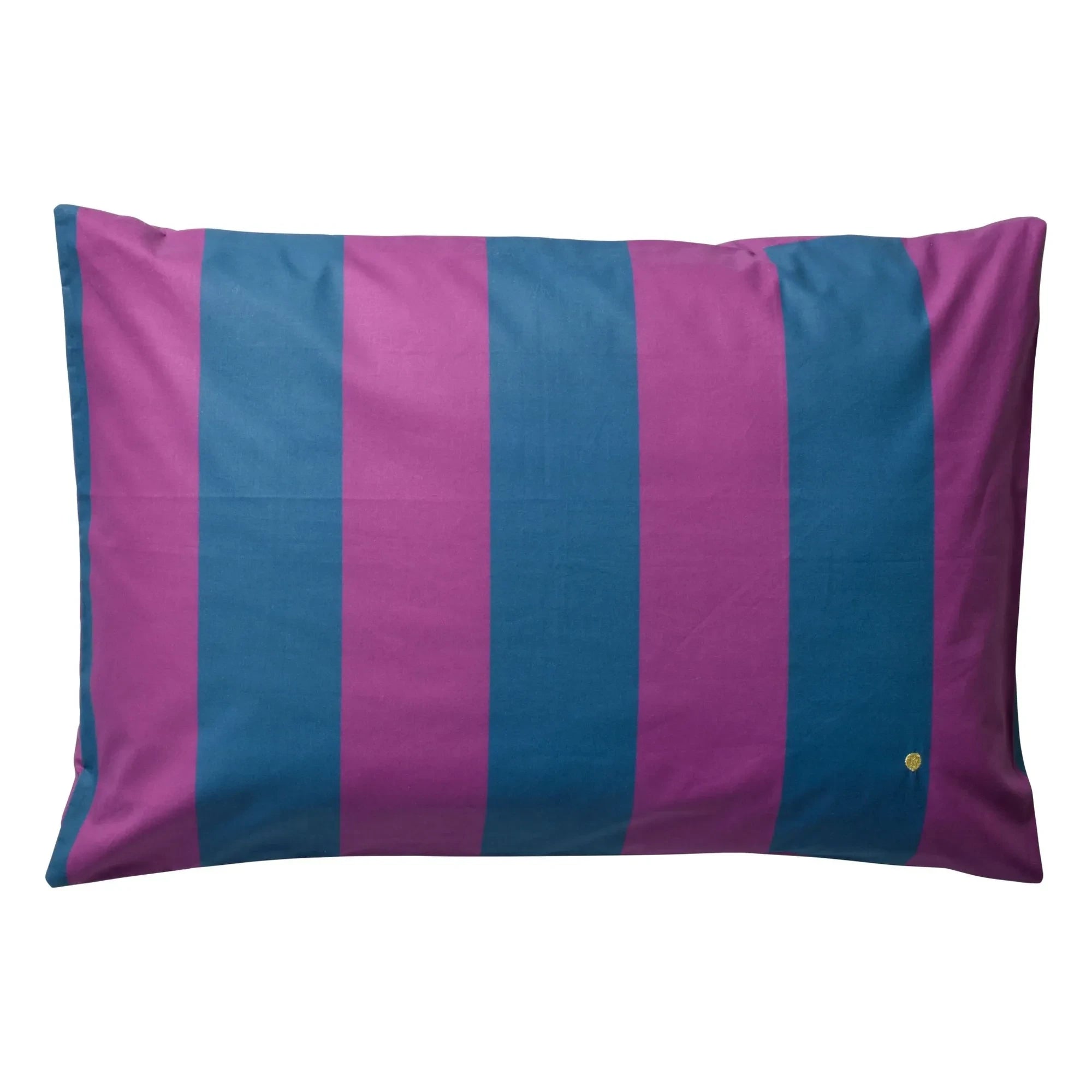 La cerise sur le gâteau - Malo Striped Pillowcase | Purple