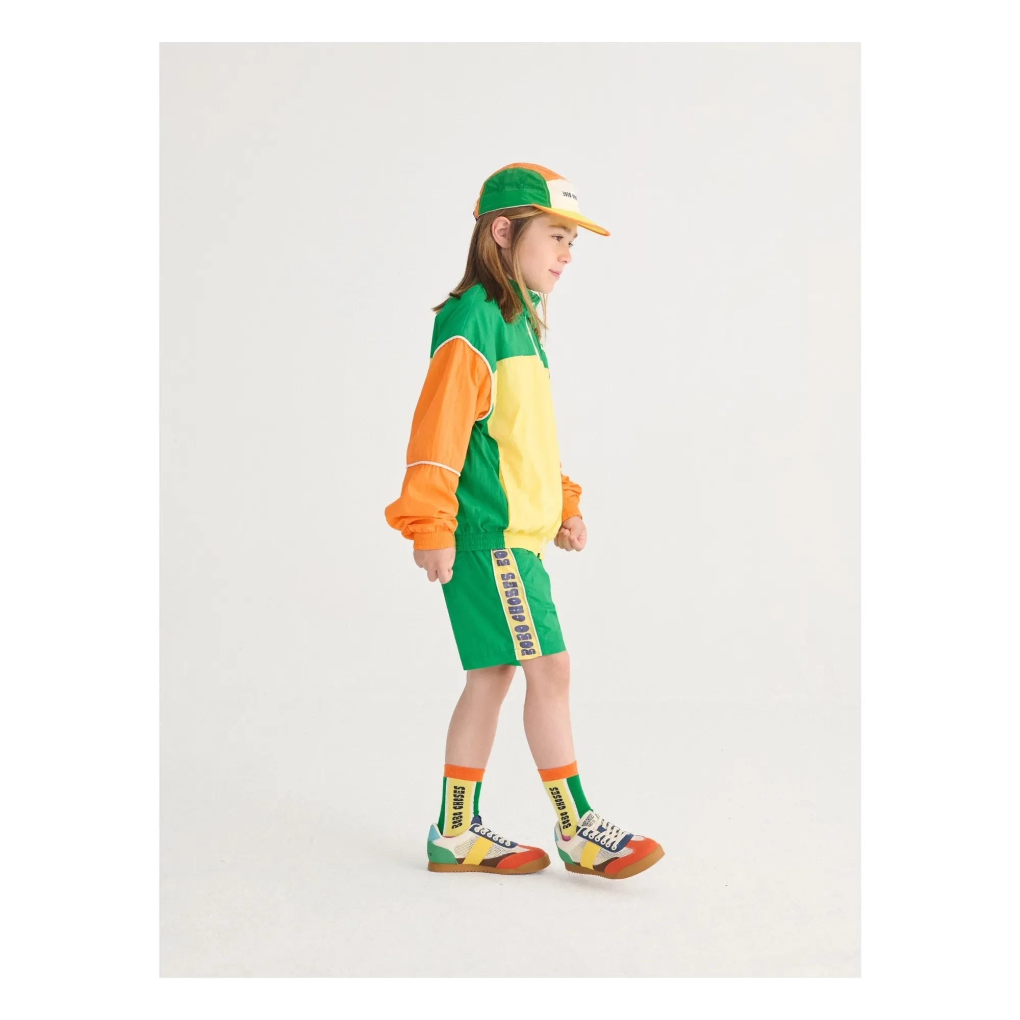 Bobo Choses - BC Colorblock Recycled Fiber Tracksuit Top | Yellow