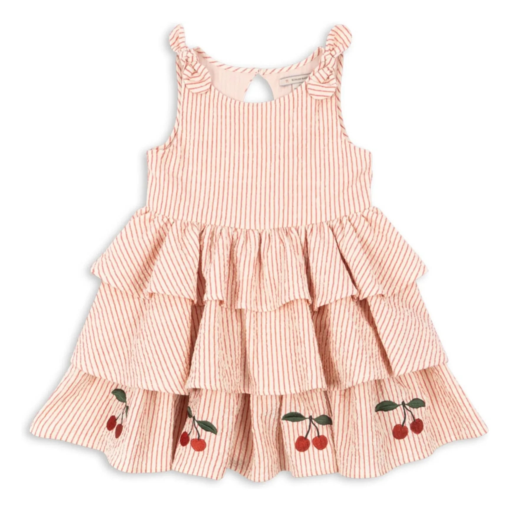 Konges Sløjd - Ellie Striped Organic Cotton Dress | Red