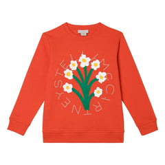 Stella McCartney Kids - Sweat Çiçek Buketi | Kırmızı