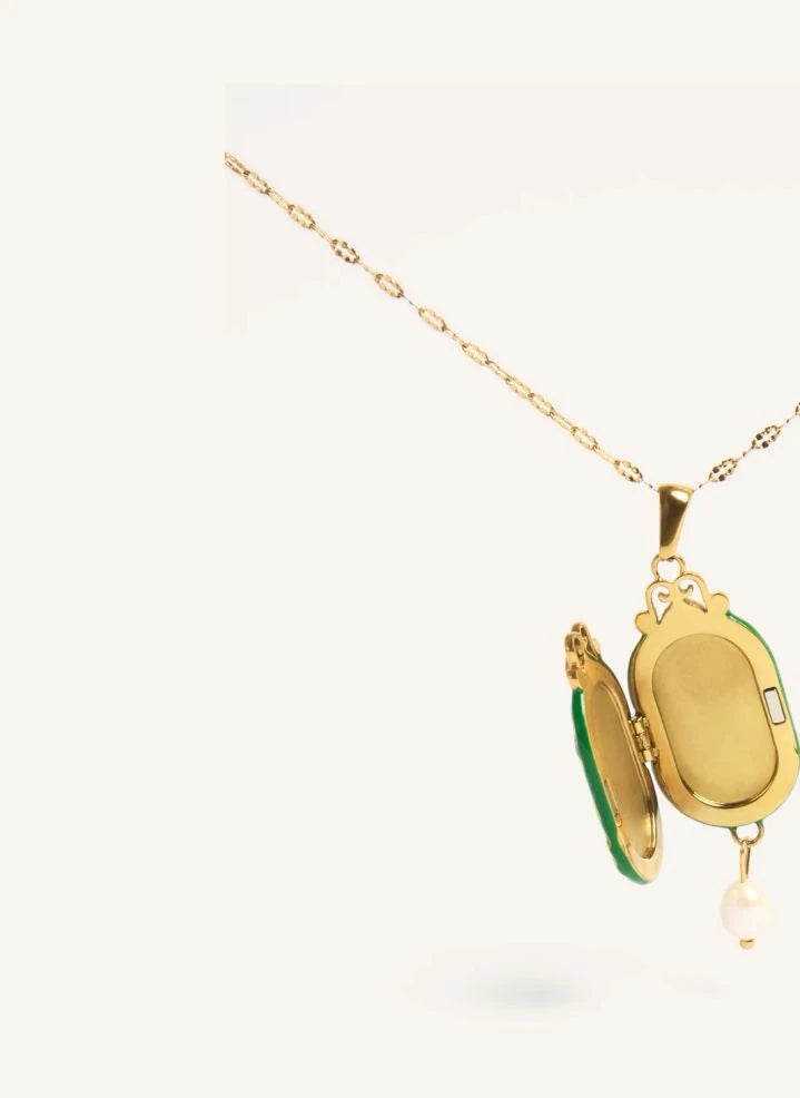 Palas - "Le Secret" Long Necklace | Emerald