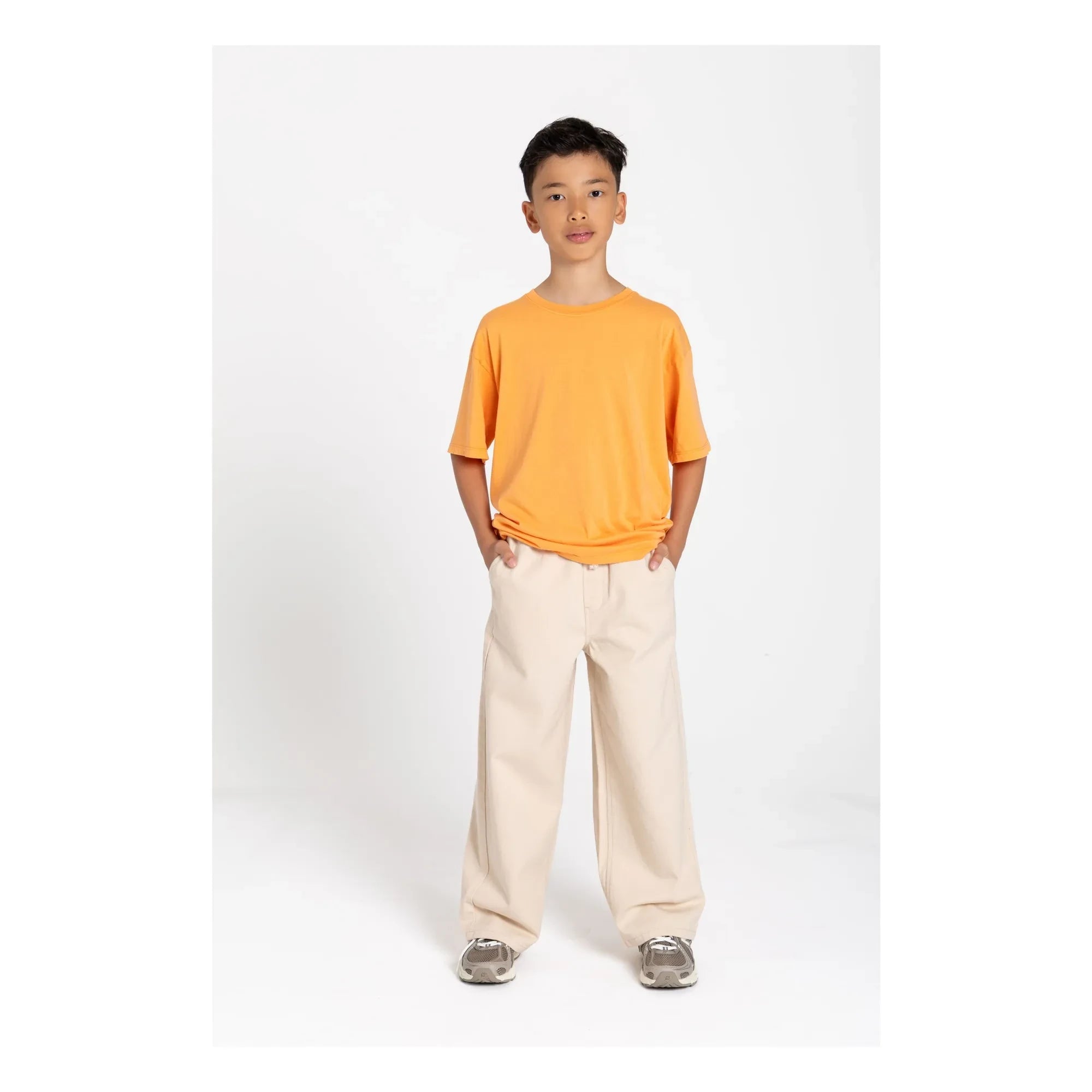 Smallable Kid - Burt Wide-Leg Trousers | Cream