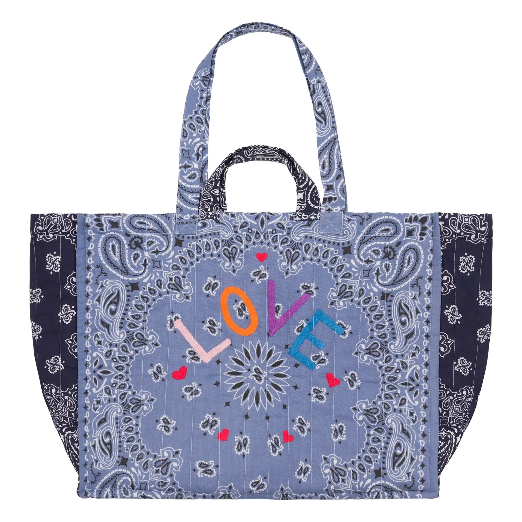 Call it by Your Name - Matelassé Love Maxi Bag | Blue