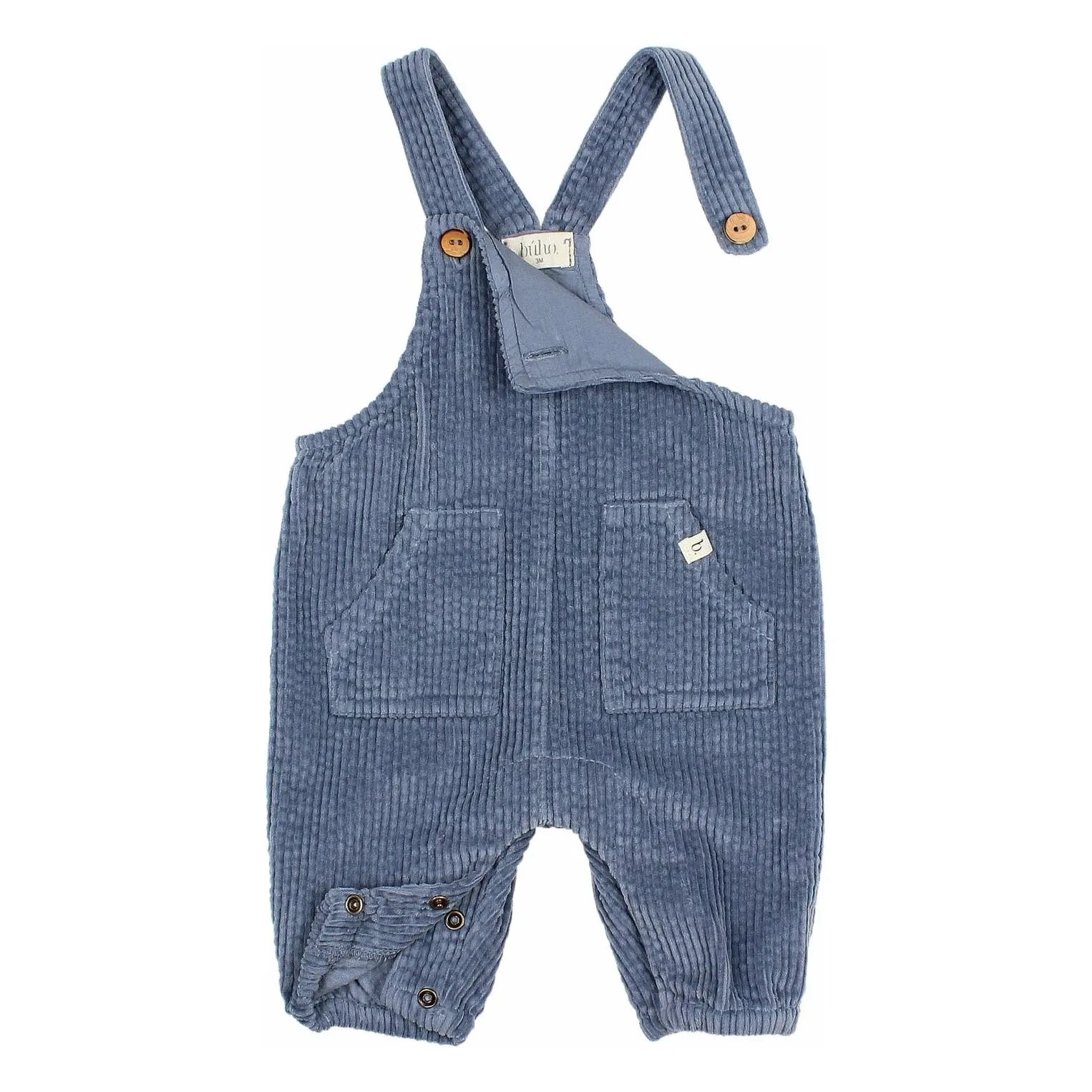 Búho - Velvet Jumpsuit | Gray Blue
