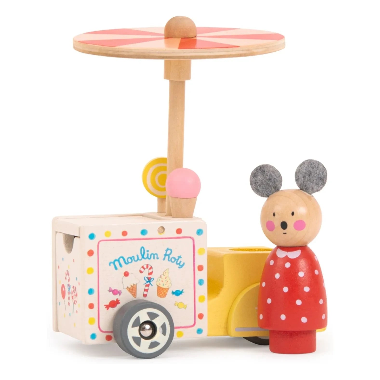 Moulin Roty - For Big Family - Ice Cream Parlor's Three-Wheeled Trolley