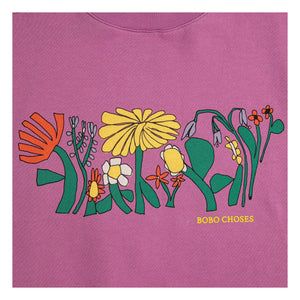 Bobo Choses - Sweat Color Herbalis Organik Pamuk | Mor