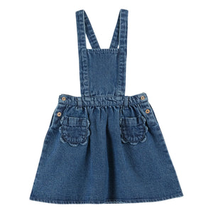 Emile et Ida - Denim Bib Dress | Blue