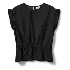 Sofie Schnoor - Samilia Ruffled Sleeveless Top | Black