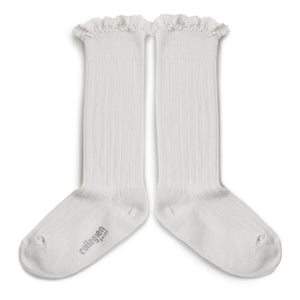 Collégien - Joséphine Socks | White