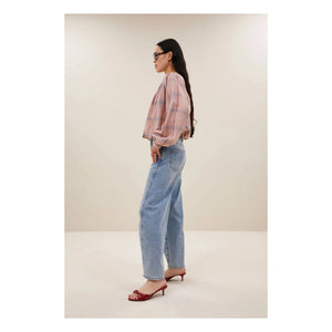 By Bar - Nyka Organic Cotton Blouse | Powder Pink