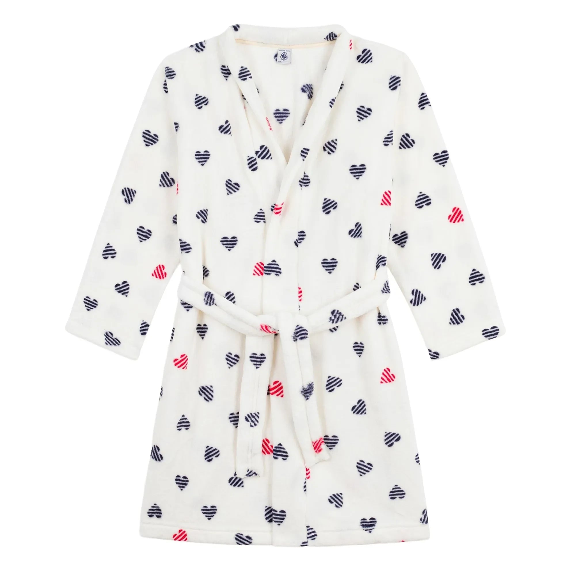 Petit Bateau - Striped Heart Sleepwear | White