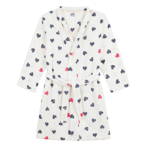 Petit Bateau - Striped Heart Sleepwear | White