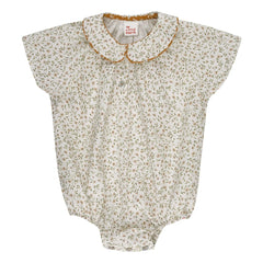 THE LiTTLE POETS - Léo Fleurie Organic Cotton Overalls | Ecru